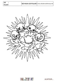 Mandala boyama sayfaları